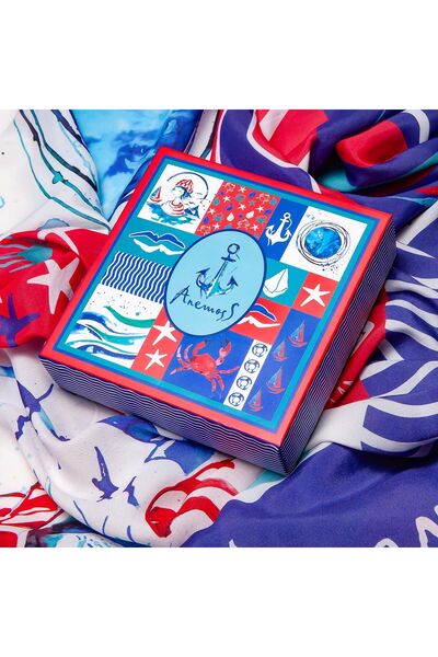 ANEMOSS Harmoni Viskon Pareo Lacivert 120*140 Cm