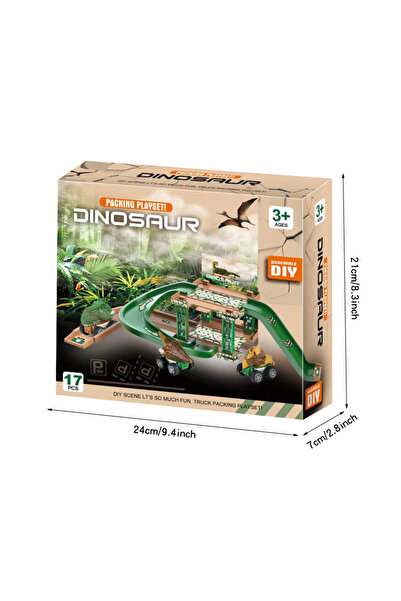 Choice3 سيارة ديناصور مسار للأطفال موقف سيارات ألعاب متعددة الطوابق مبنى مواق...