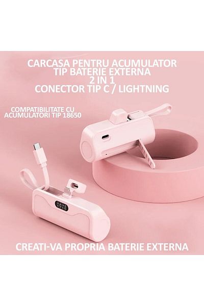 NEXTLY External Battery Case, Lightning Connector, Type-c Cable, Power Supply