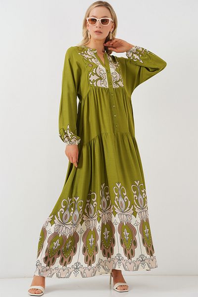 Bigdart 2423 Rochie Hijab cu model autentic - Verde Verde