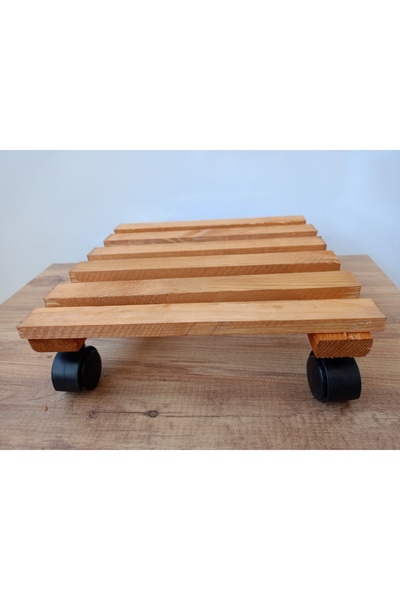 Wooden Factory Tekerlekli Damacana Altlığı Bitki Taşıma Tüp Standı – Dayanıklı ve Hareketli Platform