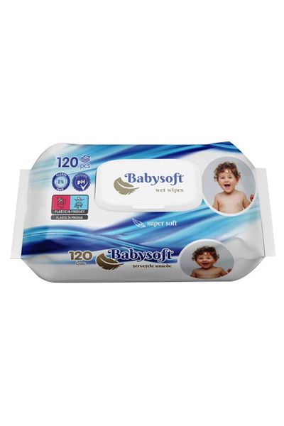 Babysoft Babysoft Wet Wipes, 120 pcs/pack