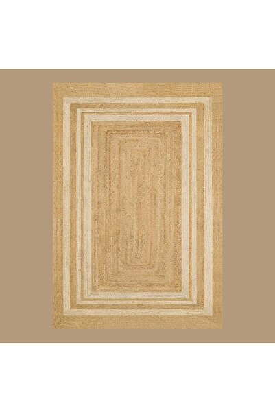 Bella Maison %100 Pamuk Cheer Kilim Naturel-Beyaz (150x230 cm)