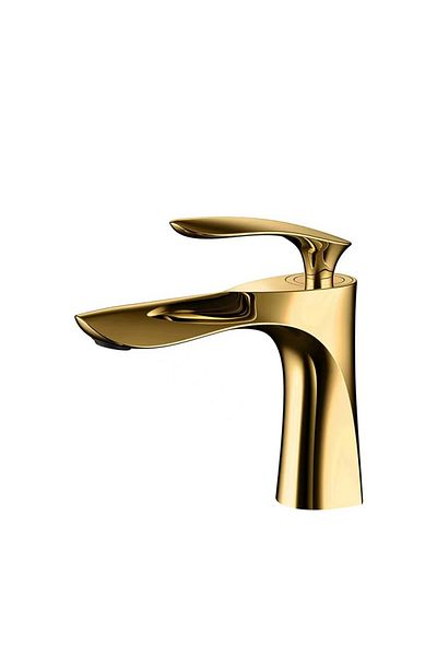 Choice Gold Short Golden Maple Leaf Basin Faucet For Hot And Cold Household Use Raised Washbasin Washbasin