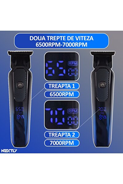 NEXTLY Professional Hair Clipper, , With Battery, 1200mah, 2 Speeds, Digital Display