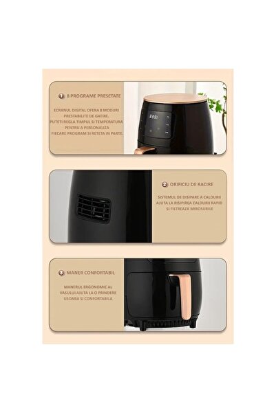 NEXTLY Hot Air Fryer Set and Brown Silicone Mold, , Cooking Without Oil, Air Fryer