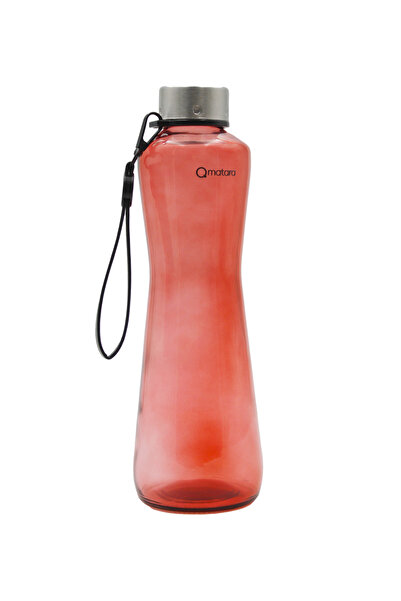 Qmatara Clear Red Glass Flask Premium 750Cc
