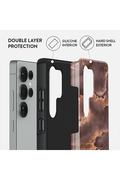 Samsung Burga Case Galaxy S25ultra Hybrid 2 Layer Hard Shell Silicone Protective, Scratch Resistant