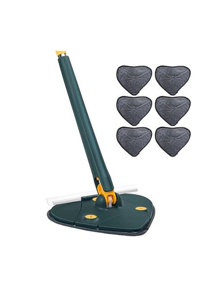 NEXTLY Set Mop Multifunctional Cu 6 Lavete Pentru Suprafete Uscate Si Umede, Cap Forma De Inima