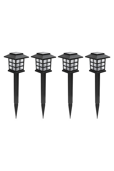 NEXTLY Set 4 Lampi Solare De Exterior Pentru Gradina , Cu Tarus, Tip Felinar,...