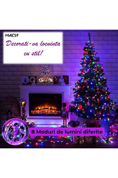 MACVI Macvi® LED Christmas Light Installation for Indoor and Outdoor, 40M, LED, Multicolor