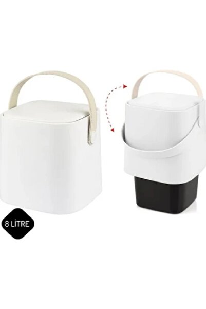 Yalçınkaya Magic Trash Can White 4 Lt