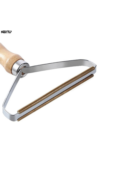 NEXTLY Set 2 Perii Pentru Curatare Scame Si Par De Animale , Reutilizabila, Ergonomica, Maner Lemn