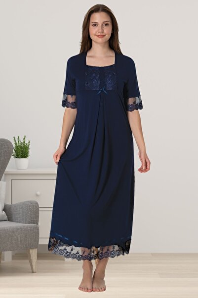 ByLohusa Effortt tamnoplava Čipka paket noćna haljina za trudnice sa kratkim ...