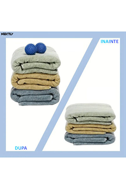 NEXTLY Set of 10 Washing Machine and Dryer Balls, Helps Dry Clothes Quickly, Helps