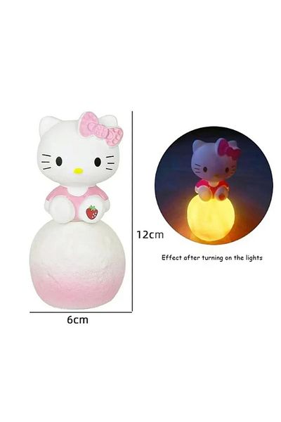 Choice 2 Small Kuromi Cinnamoroll Melody Night Light Figures Glowing Toy Bedside Lamp Anime Kawaii Cute Pr.