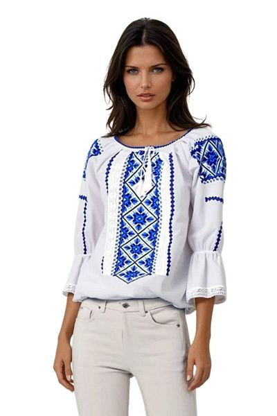 rody's forever Women's blouse type RDB2, off-white/blue