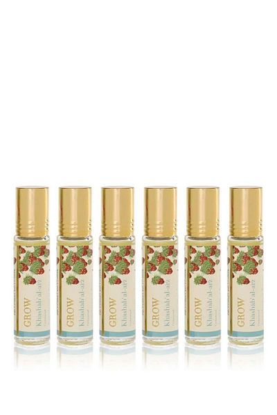 jad Grow Khashab al-arz Cedarwood Unisex Roll-On Perfume 10 ml (Pack-of-6)