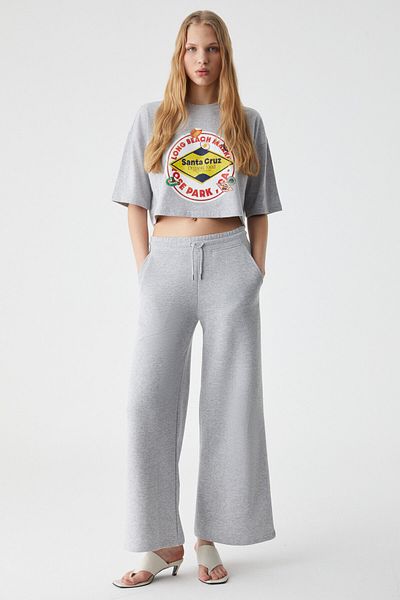 GRIMELANGE Ahrı Women's Relaxed Fit Crew Neck Printed Grimelange T-Shirt