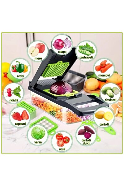 NEXTLY Multifunctional Grater For Vegetables And Fruits, Interchangeable Blades For Slicing