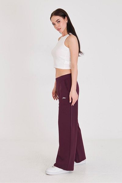 TRENDHİLL Γυναικείο Φαρδύ Βαμβακερό Φούτερ Plum 5609-M