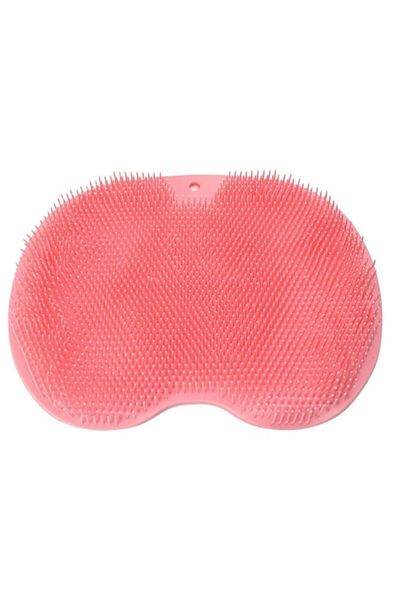 MACVI Covoras Masaj Picioare Macvi® pentru Dus sau Baie, Din Silicon Antiderapant, Roz, 30 x 25 cm