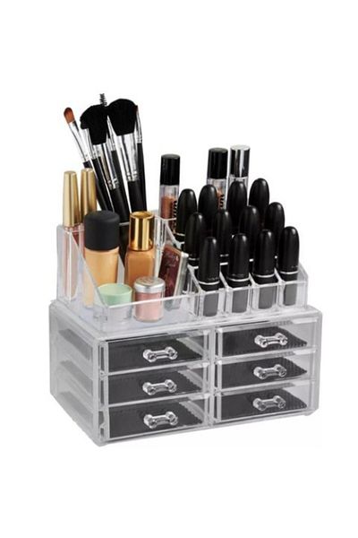 MACVI Macvi® storage box organizer for cosmetics and jewelry with 6 drawers