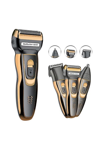 MACVI Masina de tuns si ras 3 in 1 Macvi®, lame din otel, alimentare cablu si baterie, accesorii incluse