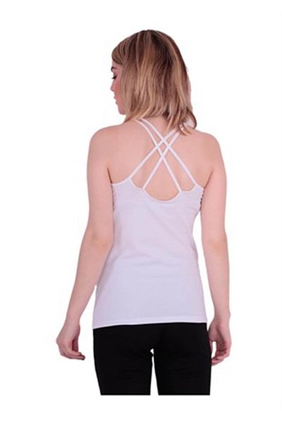 ÇamaşırcımShop Lycra Combed Back Strap Undershirt Kota 6311