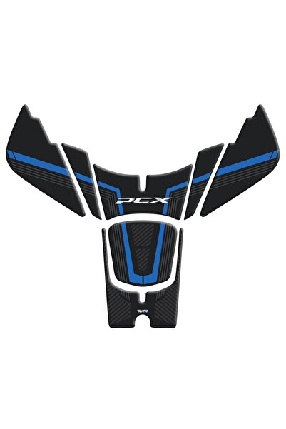 Redline Grafik Honda PCX 2025 Karbon Mavi Tank Pad Redline Grafik