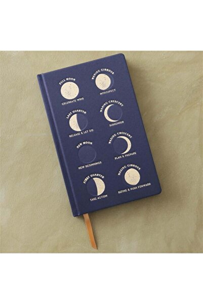 designworks ink Kumaş Kaplı Moon Phases Defter