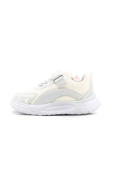 Tuğba Ortopedi 227 Girl's Preschool White Glitter Lightweight Sneaker