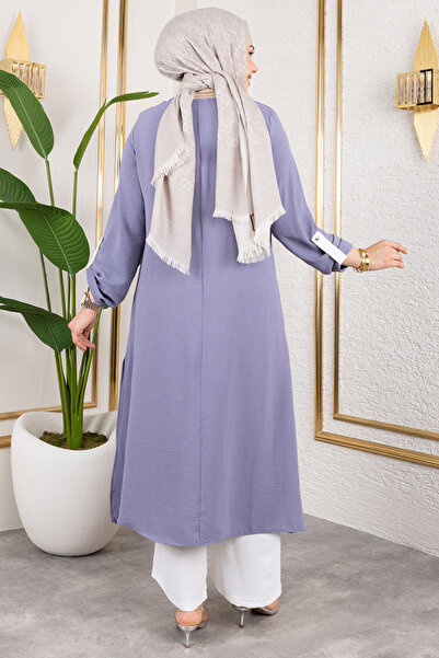 modapinhan Folded Sleeves Aerobin Suit Gray