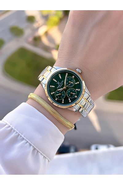 Daniel Klein BLKT.2.598 دانيال كلاين سوار فولاذي 30 متر مقاوم للماء ساعة يد نسائية + سوار