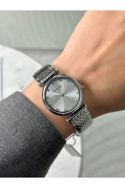Homies Guaranteed Premium Women's Wrist Watch Silver (White Dial) Rshms-212