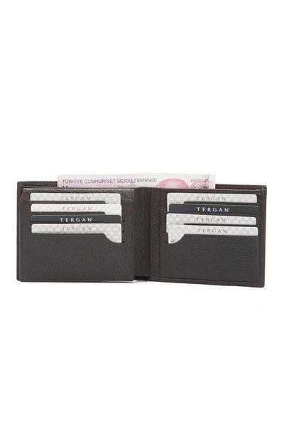 Tergan Brown Genuine Leather Men's Wallet - S1Ce00001468-A42