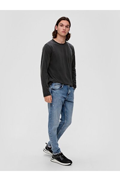 QS by s.Oliver Shawn Men's Jeans, Mid Waist, Regular Fit, Tapered Leg, QS by s.Oliver, Light Blue