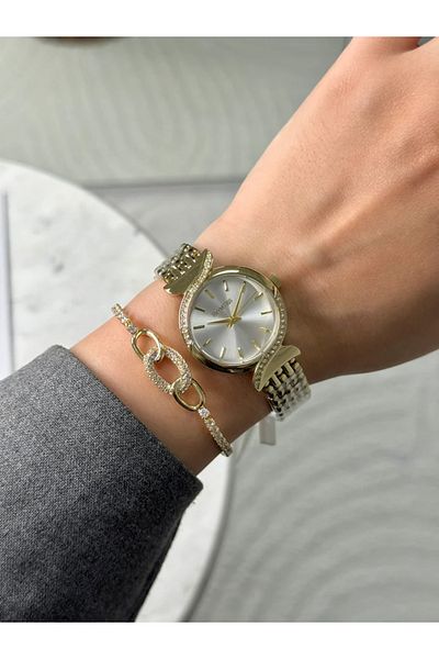 Homies Guaranteed Premium Women's Wristwatch Gold (White Dial) Rshms-214
