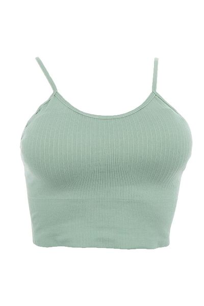 ÇamaşırcımShop Form Angel 5702 Rope Strap Ribbed Bustier Crop