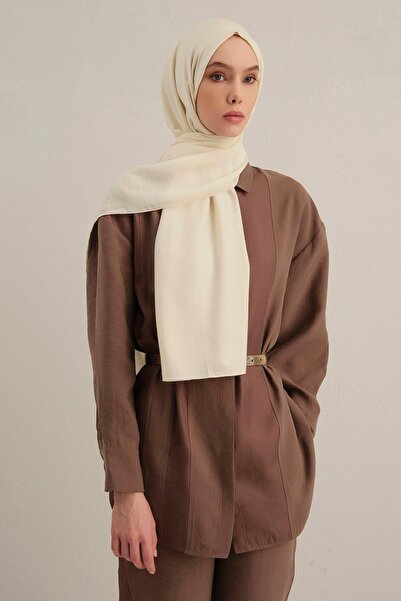 Armine Logo Bordürlü Pamuk Ipek Şal 58