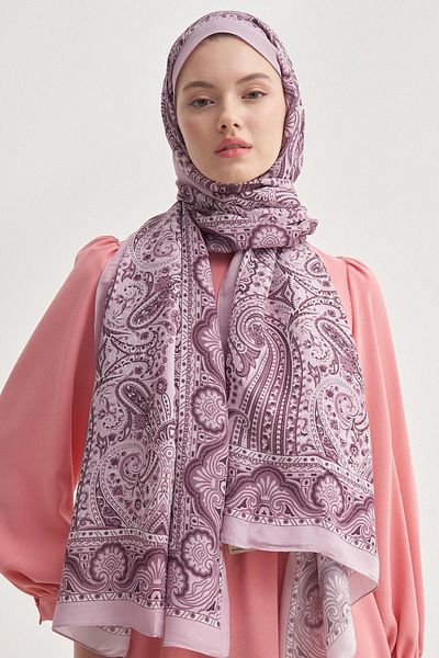 carell Ravena Purple Nilla Cotton Shawl