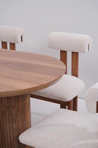 Erezogulları Mobilya Bohem Rixos Lak Panel Yemek Masa 6 Adet Sandalye Takımı 90x170cm