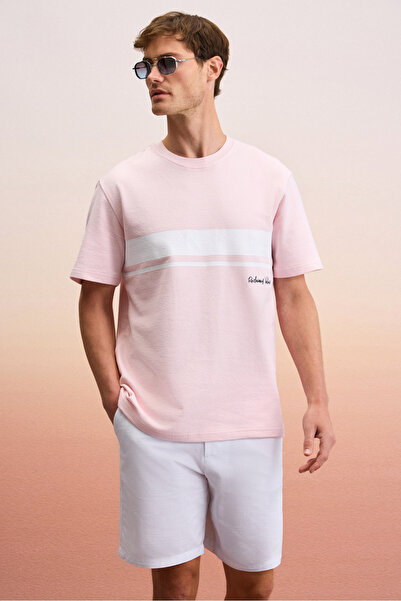 GRIMELANGE LAMINE Ανδρικός Ποδηλατικός Λαιμός 100% Οργ. Βαμβακερό κοντό T- Παρόμοια με μακρύ κολά