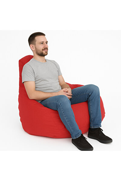 Pufumo Damla Armut Koltuk Kırmızı