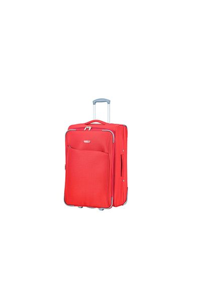Madisson Sw233 Large Expandable Trolley, 72x44.5x25 Cm, 30% Capacity, Checked Luggage, Red