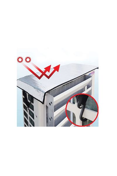 OEM Husa de Protectie din Aluminiu pentru Unitate Exterioara de Aer Conditionat 95x47cm