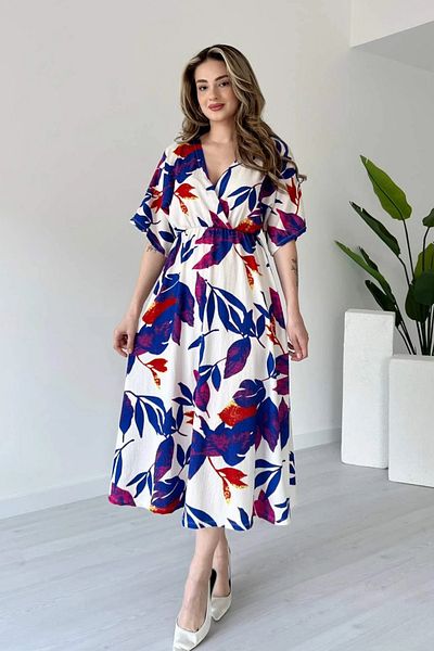Sorridi Double Breasted Collar Bat Sleeve Seersucker Dress