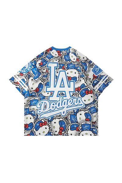 Gofeel Dodgers Hello Kitty Blue Jersey T-Shirt