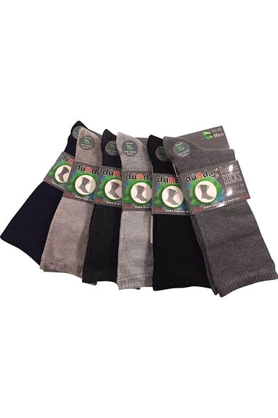 ÇamaşırcımShop 12 броя безшевни бамбукови мъжки чорапи Dundar без ластици, цвят бонбон