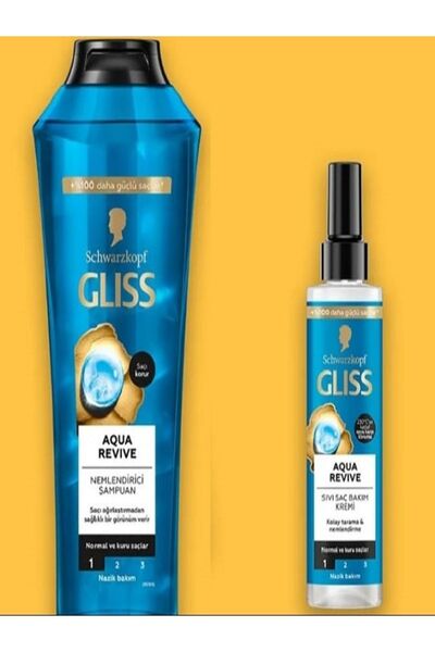 Gliss Aqua Şampuan Krem 2 Li Set 1 Adet